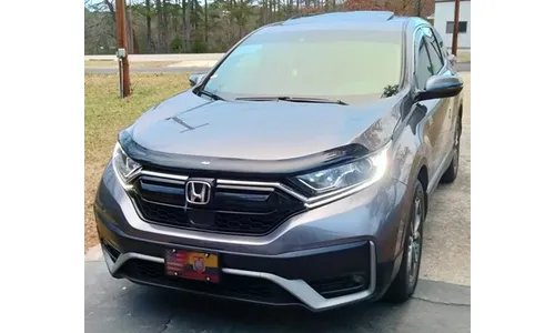 Дефлектор капота Hood Shield для Honda CR-V (2017–2022), средний профиль, тёмно-дымчатый Husky Liners — фото 2
