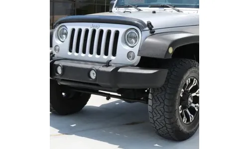 Дефлектор капота Hood Shield для Jeep Wrangler JK, высокий профиль, тёмно-дымчатый Husky Liners — фото 6