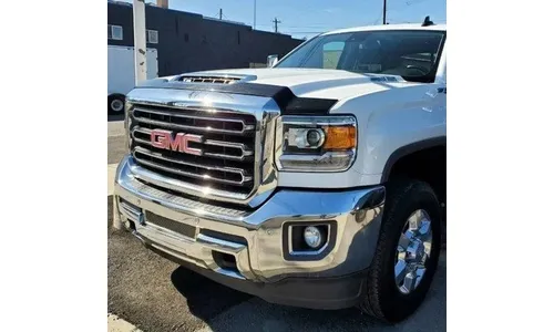 Дефлектор капота Aeroskin для GMC Sierra 2500/3500 (2017–2018), тёмно-дымчатый Husky Liners — фото 2
