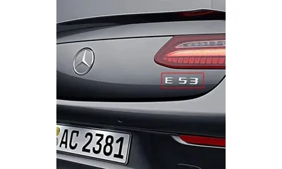 Хромированный шильдик E 53 Mercedes-Benz E-Class W213/S213/C238/A238 — фото 1