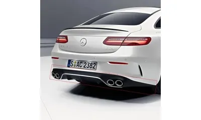 Задний диффузор E 53 AMG для Mercedes-Benz E-Класса C238/A238, хром — фото 1