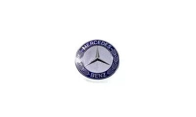 Эмблема-звезда на капот Mercedes-Benz, синий — фото 1