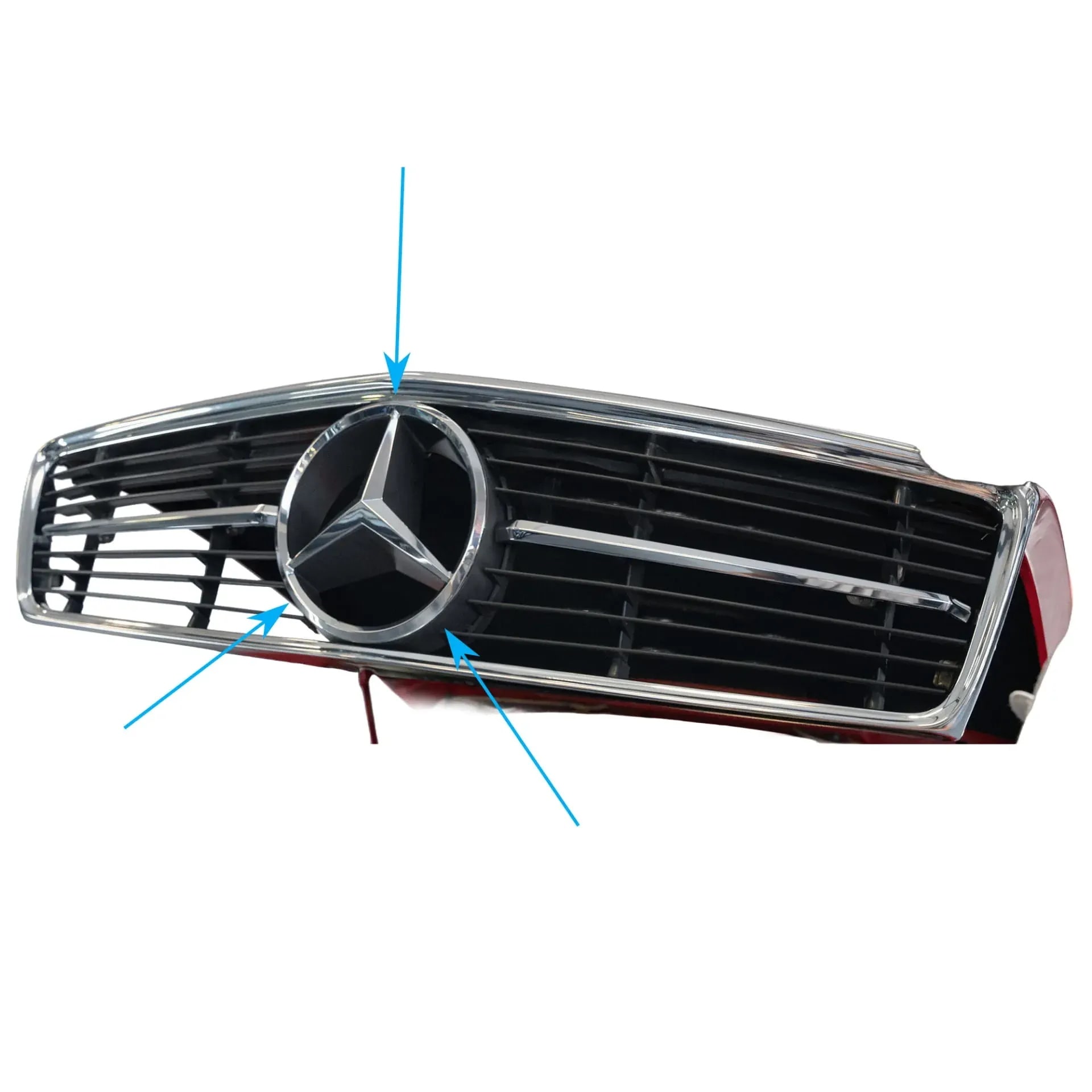 Эмблема-звезда решетки радиатора Mercedes-Benz SL R107 / SLC C107 Classic — фото 3