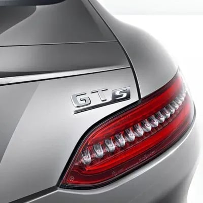 Шильдик GT S Mercedes-AMG GT C190 на крышку багажника — фото 1