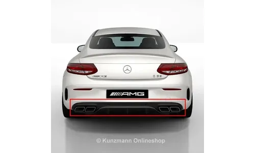 Задний диффузор C 63 AMG для Mercedes-Benz C-Класса C205/A205, Night Package — фото 2