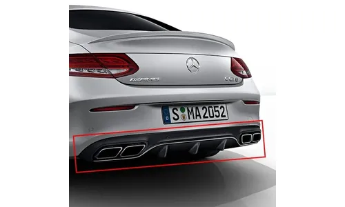 Задний диффузор C 63 AMG для Mercedes-Benz C-Класса C205/A205, Night Package — фото 1