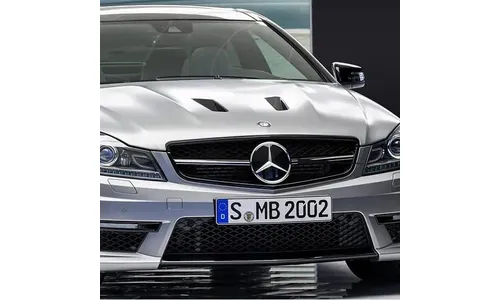 Черная глянцевая решетка Edition 507 C 63 AMG Mercedes-Benz C-Класс W204/S204 без Distronic — фото 4