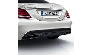 Задний диффузор C 63 AMG Night Package для Mercedes-Benz C-Класса W205/S205 — фото 1