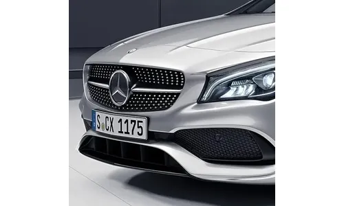 Решетка Diamond Mercedes-Benz CLA C117/X117 рестайлинг, хромированные штифты — фото 1