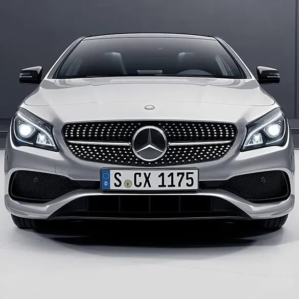 Решетка Diamond Mercedes-Benz CLA C117/X117 рестайлинг, хромированные штифты — фото 5