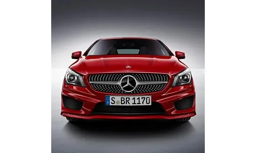 Решетка Diamond Mercedes-Benz CLA C117/X117 дорестайлинг, хромированные штифты — фото 1