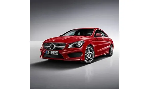 Решетка Diamond Mercedes-Benz CLA C117/X117 дорестайлинг, хромированные штифты — фото 2