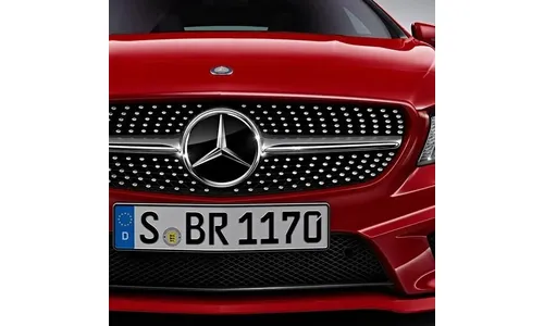 Решетка Diamond Mercedes-Benz CLA C117/X117 дорестайлинг, хромированные штифты — фото 3