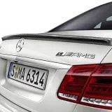 Шильдик S-model Mercedes-Benz E 63 AMG W212, хромированный на черном фоне — фото 2