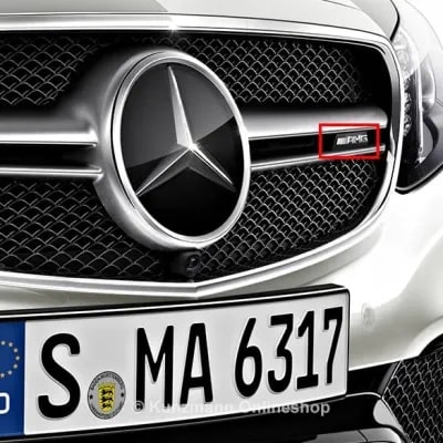 Эмблема E 63 AMG Mercedes-Benz E W212 на решетку радиатора — фото 1