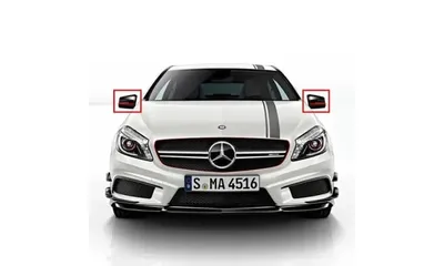 Комплект красных наклеек Edition 1 на корпуса зеркал Mercedes-AMG — фото 1