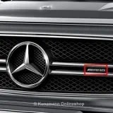 Эмблема G 63 / 65 AMG Mercedes-Benz G W463 на решетку радиатора — фото 2