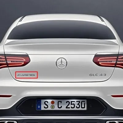 Шильдик AMG Mercedes-Benz GLC X253/C253 на крышку багажника — фото 1