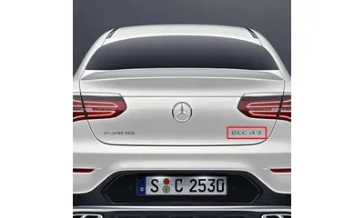 Хромированный шильдик GLC 43 Mercedes-Benz GLC X253/C253 на крышку багажника — фото 1
