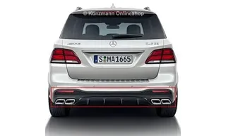 Задний диффузор GLE 63 AMG для Mercedes-Benz GLE W166 после рестайлинга — фото 1