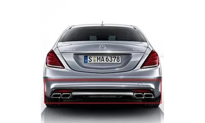 Задний диффузор S 63 AMG для Mercedes-Benz S-Класса W222 — фото 1