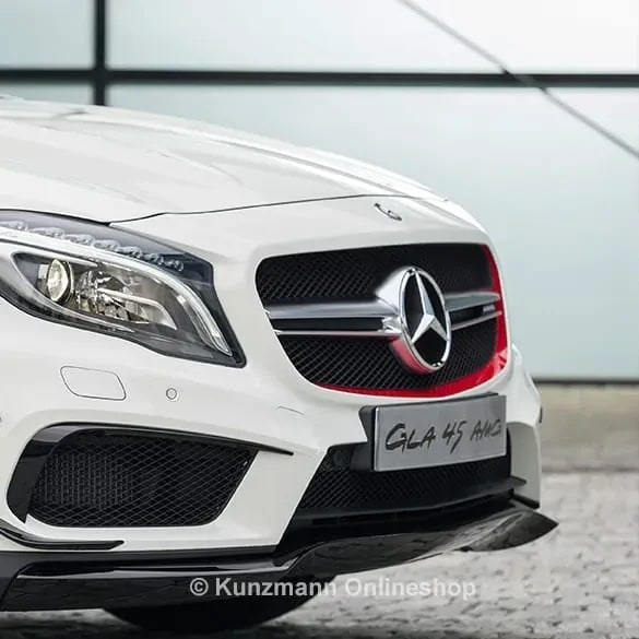 Красная декоративная пленка решетки GLA 45 AMG Edition 1 Mercedes-Benz GLA X156 — фото 3