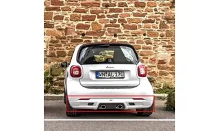 Задняя накладка бампера со спортивным глушителем Lorinser для smart 453 — фото 1