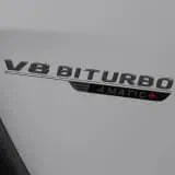 Комплект шильдиков V8 Biturbo 4Matic+ на крылья Mercedes-AMG GT C192, темный хром, 2 шт. — фото 2