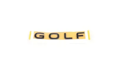 Шильдик Golf Volkswagen Golf 8 CD на крышку багажника, черный — фото 1