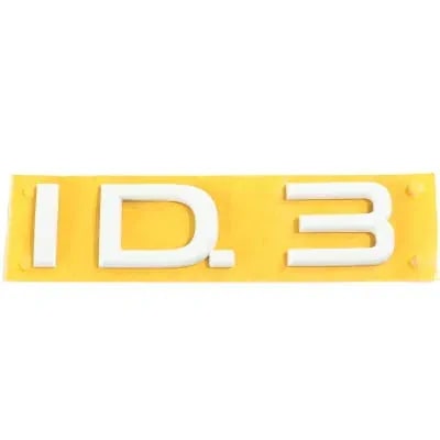 Шильдик ID.3 Volkswagen ID.3 на крышку багажника, белый — фото 1