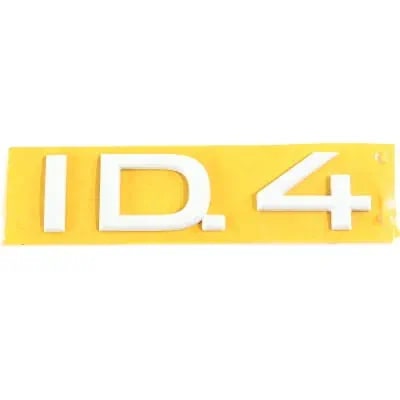 Белый шильдик ID.4 Volkswagen ID.4 на крышку багажника — фото 1